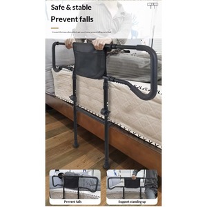 Width Adjustable Foldable Bedside Assist Bar Stretchable Bed Support Frame For Senior Daily Assistance - Product Image 6