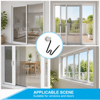 HC-WH146-1P Roulettes de fenêtre modernes haut de gamme en nylon premium, noires, avec système de fixation à éclats, accessoires de quincaillerie