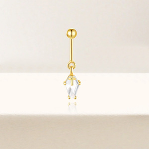 Moda 18K chapado en oro S925 plata Vertical arco borla cadena <span class=keywords><strong>Funky</strong></span> Stud pendientes con completo CZ Piercings 10 unids/set joyería del cuerpo - Product Image 4