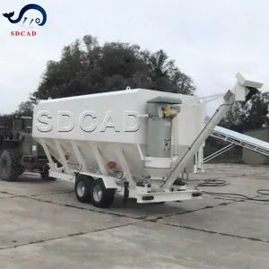 Sdcad Aangepaste 20m3 30T Gebruikt Kleine Mobiele Container Cement Vliegas Micro Silicium Poeder Silo