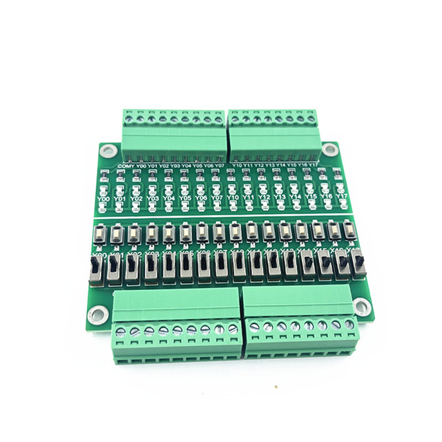 PLC Debugging Simulation Board 16 Input/output Test Board Button Toggle Switch Switch Learning Module