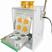 Máquina Selladora de Tapas de Aluminio para Vasos de Plástico PP de Yogur y Tazones de Desayuno, Semiautomática y Manual, Personalizable