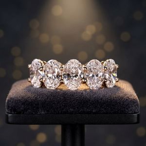 Anillo de Boda AMBER JEWELS con Diamante Cultivado en Laboratorio, Corte Brillante Redondo, Estilo Hip Hop, Chapado en Oro Rosa de 14K, Certificado IGI - Product Image 1
