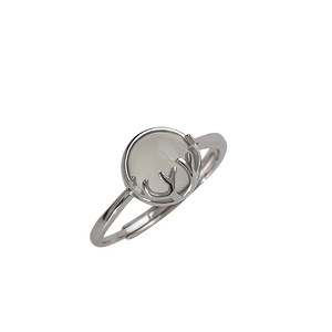 Deer Road With You Ring For Women Simple Design Light Luxury Valentine's Day Gift Jewelry Animal Shape Geometric Style - Product Image 5
