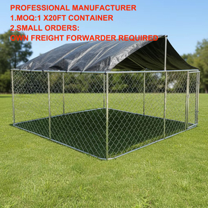 Dış Mekan Tavuk Kümesleri Ekstra Büyük Kaçış Geçirmez Dış Mekan Köpek Kulübesi Ağır Hizmet Tipi Galvanizli Çelik Muhafaza Su Geçirmez Çatılı - Product Image 1