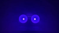 Blinder LED UV violet à 2 yeux COB 200W pour bars, DJ, discothèques, pubs, soirées disco