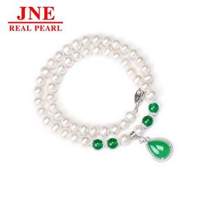Natural Pearl Necklace 925 Silver Chalcedony Swan Pearl Necklace Mother's Day Gift for <strong>Elders</strong> - Product Image 5