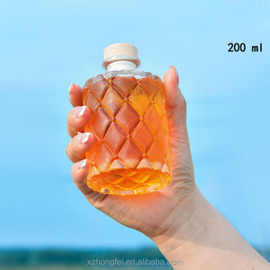 Bouteilles en verre diffuseur d'arômes 100ml 150ml 200ml avec <span class=keywords><strong>bouchon</strong></span> à vis en liège pour cadeaux de <span class=keywords><strong>mariage</strong></span>, sérigraphie Hongfei Glass HF-687 - Product Image 5