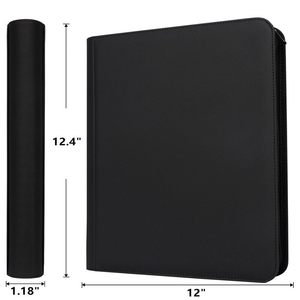High Quality <strong>Pokemoned</strong> 12 Pocket Card <strong>Binder</strong> With Oversized Zipper Design for TCG Trading Card Organization - Product Image 5