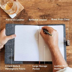 Libreta de Direcciones A3 con Espiral y Portaplumas, Cubierta de Cuero Suave, 80 Hojas, Uso Promocional Premium AF - Product Image 2