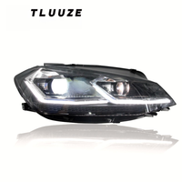 Ensemble de phares LED pour Volkswagen Golf 2014-2017, feux de jour, clignotants, feux de route et de croisement, 6000K, 12V, 35W, Plug and Play, 5 styles disponibles