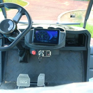 Modèles de voiturette de golf électrique chinoise 4 places avec un design inspiré de la <span class=keywords><strong>moto</strong></span> britannique classique - Product Image 5