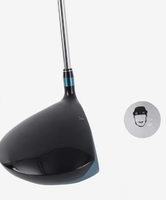 Driver de golf pour droitier avec manche en acier inoxydable forgé et usiné CNC et poignée en caoutchouc