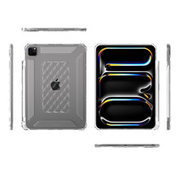 Étui de protection pour tablette en TPU souple transparent anti-chute et résistant aux chocs, avec support, pour iPad Mini Pro Air 6 7 8 9 modèle 9,7 12,9 pouces