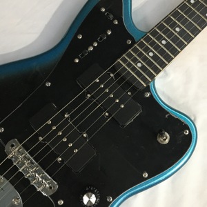 Jazzmast Guitar Fingerboard Blue-<b>Black</b> Body Features Fast Ship From USA - Product Image 2