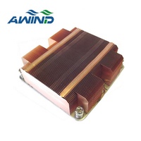 120x120mm Échangeurs de chaleur à ailettes à glissière pour refroidisseur maître dissipateur thermique ordinateur hôte dissipateurs de chaleur soudés, refroidisseur de cuivre Gpu Ram