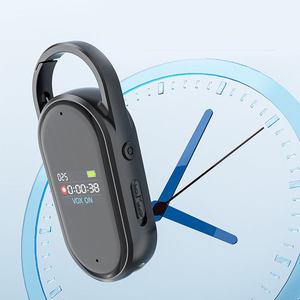 เครื่องบันทึกเสียงแบบพวงกุญแจขนาดเล็ก 128GB พร้อมระบบเปิดใช้งานด้วยเสียง บันทึกเสียงความละเอียดสูง 1536kbps ชาร์จผ่านพอร์ต Type-C สำหรับการสัมภาษณ์ ชั้นเรียน และอุปกรณ์บันทึกเสียงดิจิทัล - Product Image 1
