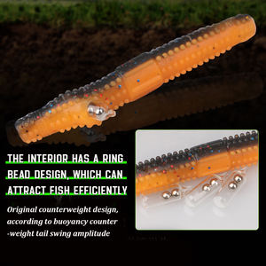 Señuelo de Pesca de Agua Salada con Sonajero de Sonido de Bajo, Material TPR, Cebo Artificial Suave para Marlin, 1 Pieza/Bolsa - Product Image 4