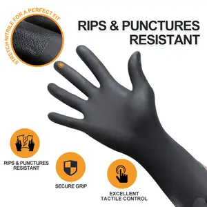 XINGYU Untersuchungshandschuhe Nitril Anti-Chemische Sicherheit hochwertiges Pulverfreies Nitril-Handschuhe