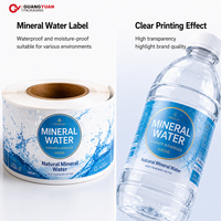 Etiquetas Autoadhesivas con Barniz UV para Botellas de Agua Mineral Personalizadas Guangyuan