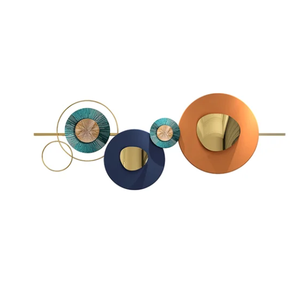 Nouvelle arrivée fait à la main en métal Art-plaque circulaire décoration murale métallique à la recherche de salon chambre bureau à domicile pour la décoration intérieure - Product Image 2