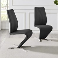 Chaise en mousse moulée design Chaise de haute qualité utilisée pour les meubles de salon Chaise de salle à manger en cuir blanc