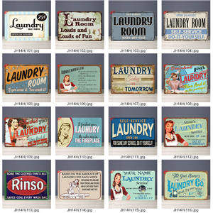 <span class=keywords><strong>Plaque</strong></span> murale vintage en métal pour buanderie, décoration personnalisée en tôle, <span class=keywords><strong>plaque</strong></span> métallique '<span class=keywords><strong>Laundry</strong></span> Co' - Product Image 6