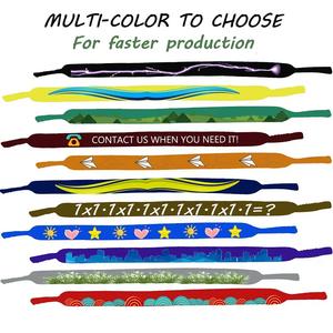 Cordon de maintien pour lunettes de soleil, lunettes de sport, en néoprène flottant, avec impression personnalisée - Product Image 3