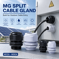 MG Metric Thread Kabel verschraubungen Split Typ Nylon Wasserdicht Reichweite 4 ~ 50mm OEM Support MG12 MG16 MG20 MG25 MG32 MG40 MG50 MG63