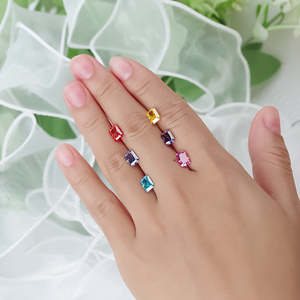 Kim Cương Tổng Hợp Chất Lượng Cao Màu Hồng/Vielot/Thạch Anh Tím/Garnet/Màu Xanh Lam Rạng Rỡ Moissanite Giá Mỗi Carat - Product Image 3