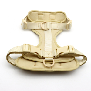 Adjustable Solid Color Nylon Dog Harness with Buckle Closure for Small Dogs Simple Style Pet Harnesses - Product Image 4