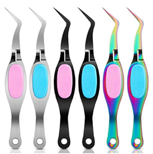 <span class=keywords><strong>Pince</strong></span> à épiler en acier inoxydable à <span class=keywords><strong>prix</strong></span> d'usine, outil de beauté, <span class=keywords><strong>pince</strong></span> à cils courbée - Product Image 3