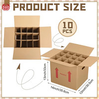 Cajas de Envío para Vino, Impresas Personalizadas, Resistentes, con Asas, Paquete de 12, Cartón Corrugado para Whisky y Tequila