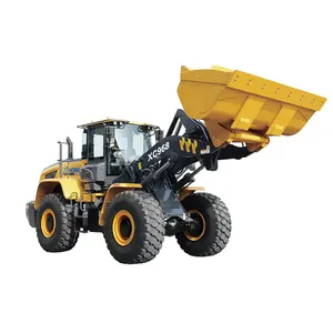 Shanghai supplier XC968 6 ton front wheel loader with grapple forks price for sale