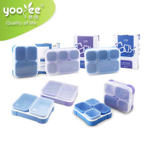 Caixa de Almoço Plástica Bento com <span class=keywords><strong>2</strong></span>/<span class=keywords><strong>3</strong></span>/4/5 Compartimentos Livre de BPA para Crianças Caixas e Recipientes de Armazenamento Personalizados - Product Image 1