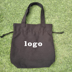 Chất lượng cao bán buôn bông vải <span class=keywords><strong>Tote</strong></span> Túi cho phụ nữ Vai Dây Kéo Túi với dây thừng xử lý Túi Quà Tặng - Product Image 1