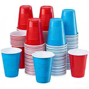 Gobelets jetables en PP de 16 oz - Gobelets à bière colorés sans BPA pour les fêtes - Gobelets en plastique PS - Product Image 5