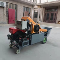 Pompe à béton mobile portable, facile à déplacer, pour la construction de maisons et de villas