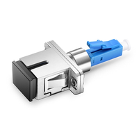 Adaptador/Adaptador de fibra óptica de Metal FTTH Hybrid SC hembra a LC macho UPC simple
