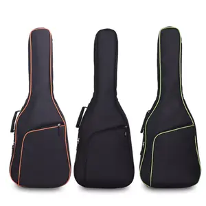 Funda de bolsa para guitarra, correas de hombro ajustables, nailon suave, impermeable, ukelele, instrumento, bolsas de transporte