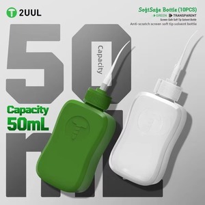 2UUL <span class=keywords><strong>CL51</strong></span> CL52 Botella de Plástico SoftSafe de 50ml con Punta Suave para Dispensar Solventes, Segura para Pantallas, para Reparación de Teléfonos, Caja Transparente Verde - Product Image 5