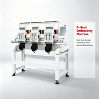 Machine à broder à deux têtes avec 12 aiguilles et une zone de broderie de 360x510 mm pour la production de vêtements