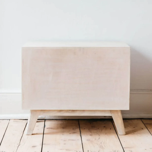 Mesita de noche de madera maciza de mango, mesita de noche resistente y elegante con cajón espacioso, diseño duradero, perfecto para almacenamiento en el dormitorio - Product Image 6