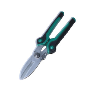 Industrial Multi-purpose Scissors Carbon Steel Blades Smooth <b>Edge</b> Green Soft Grip Handle Heavy-duty Cutting Tool - Product Image 3