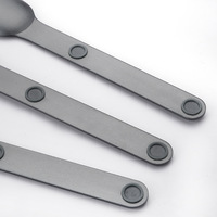 Ensemble de camping en plein air Magware, portable, trois pièces, couteau, fourchette, cuillère en alliage d'aluminium magnétique pour les voyages