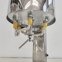 WHGCM Reactor de Laboratorio de Acero Inoxidable con Calentamiento Eléctrico, Abertura Rápida, 5L, 10L, 20L, con Dispositivo de Elevación y Mezclador de Anclaje