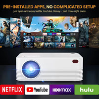 Mini projecteur, projecteur vidéo portable H5, projecteur de films, prend en charge la 8K avec système Android 1080P