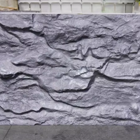Panneau de placage en pierre FRP, feuille de placage en pierre flexible, panneau flexible en pierre, revêtement mural intérieur 3D, Volcano Mur Volcanique