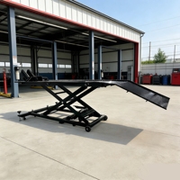 Table élévatrice hydraulique pour moto Jierui JRM1 CE avec capacité de 800/1000 lb pour la réparation et le remplacement de véhicules de petite taille