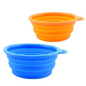 Comederos de agua para perros plegables para mascotas de Color puro sólido de silicona respetuosos con el medio ambiente, 11 colores disponibles - Product Image 6